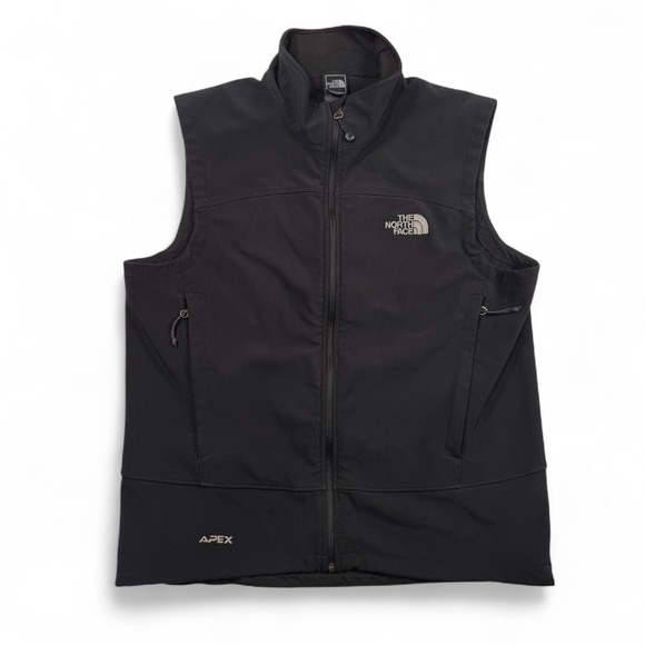 The North Face Apex Vest Mens Medium Black Sleeveless Full Zip Outdoor - Picture 1 of 10